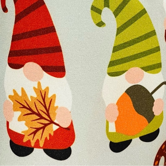 🍁🎃🍂 FALL GNOME PUMPKIN LEAVES LEGGINGS Women’s TC Tall & Curvy 14-22 XXL 1X 2X - Picture 5 of 14